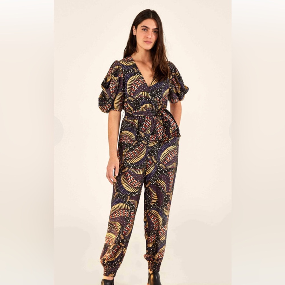 Farm Rio wild bananas jumpsuit- size L